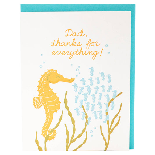 Seahorse Dad Card