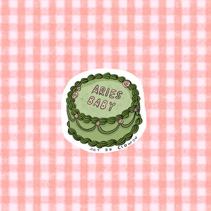 Zodiac Cake Stickers - Individual Sticker : Aries