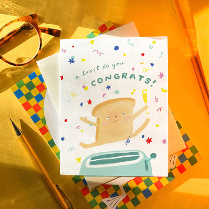 Toast  Congratulations Card
