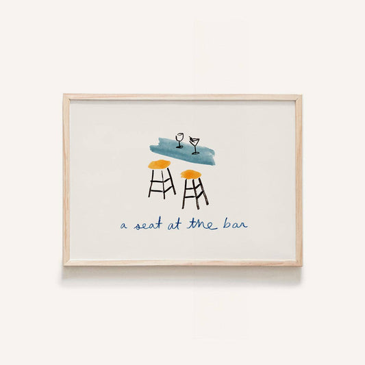 A Seat at the Bar- Phthalo Ruth Print