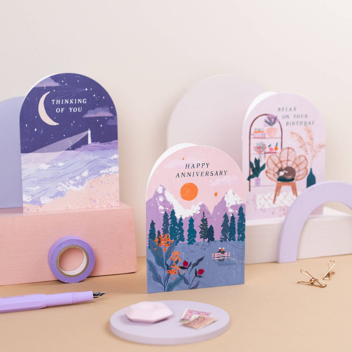 Anniversary Sunset Card | Sister Paper Co.