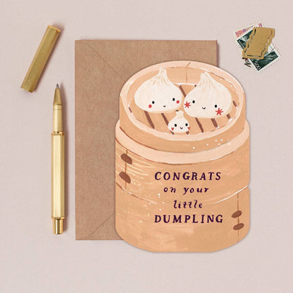 Dumpling New Baby Card | Sister Paper Co.