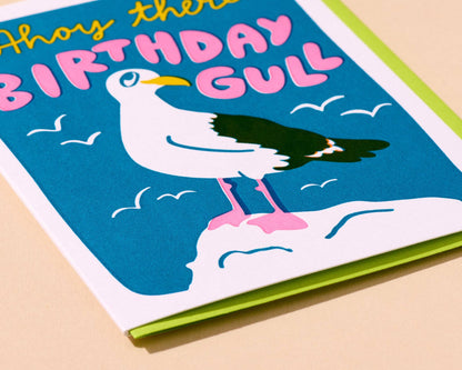 Birthday Gull Letterpress Birthday Card