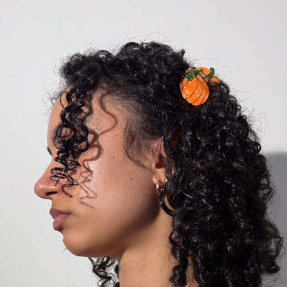 Mini Pumpkin Hair Claw Clip- Jenny Lemons