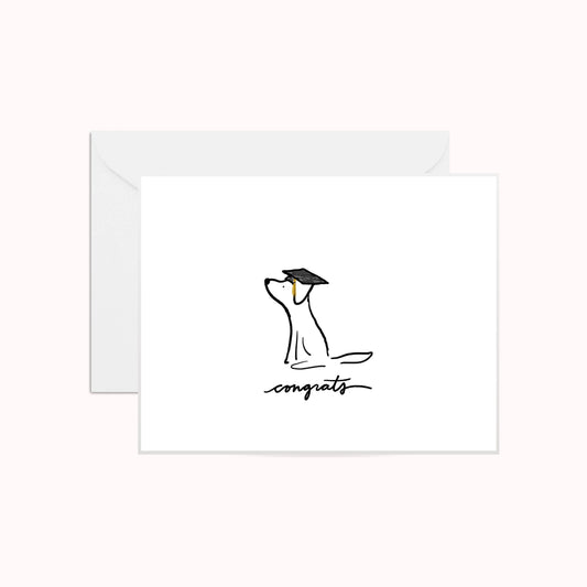 Congrats Dog Graduation Card