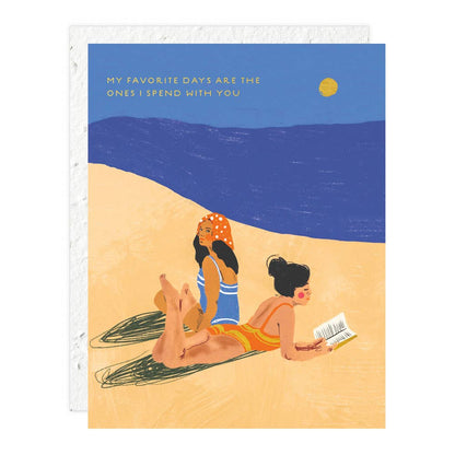 Beach Girls Friendship Card