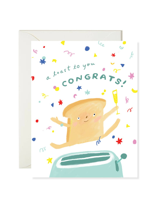 Toast  Congratulations Card