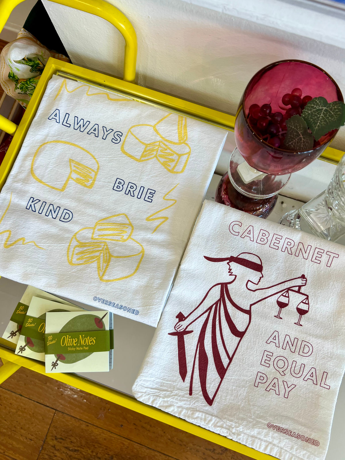 Always Brie Kind Tea Towel