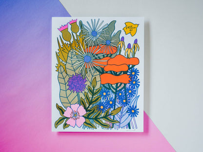 Free Them All - Prairie Risograph Art Print