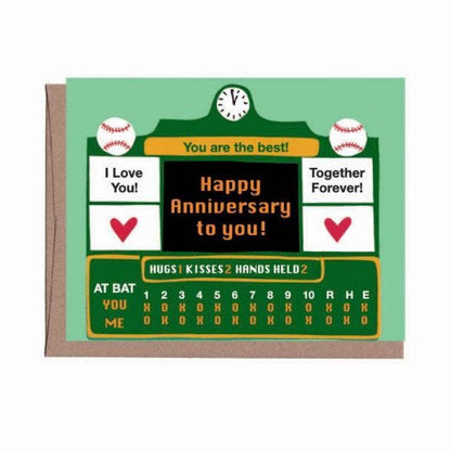Scoreboard Anniversary Greeting Card