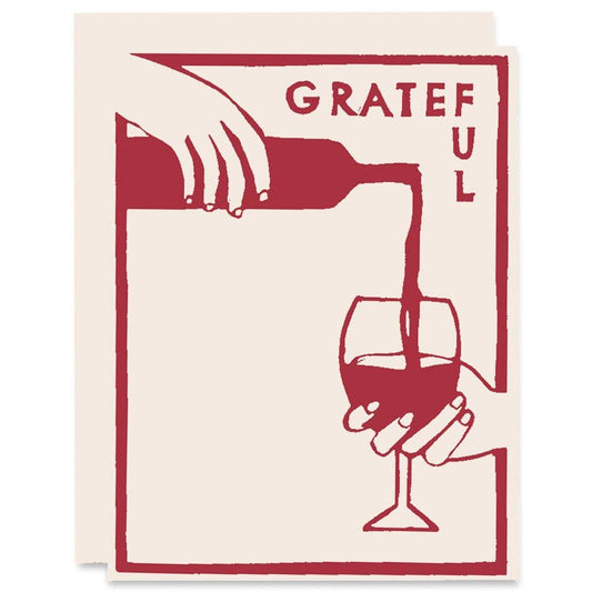 Heartell Press - Grateful Wine Fall Gratitude Card -Boxed Set of 6