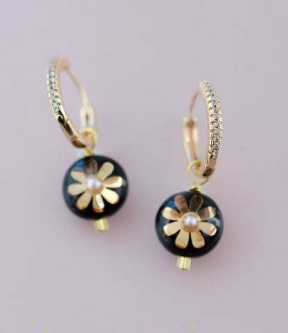 Jill Makes - Mira Flower Dangle Earrings