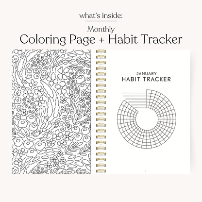 Forget Me Nots 2026 Yearly Planner: 7x9 Elyse Breanne Design