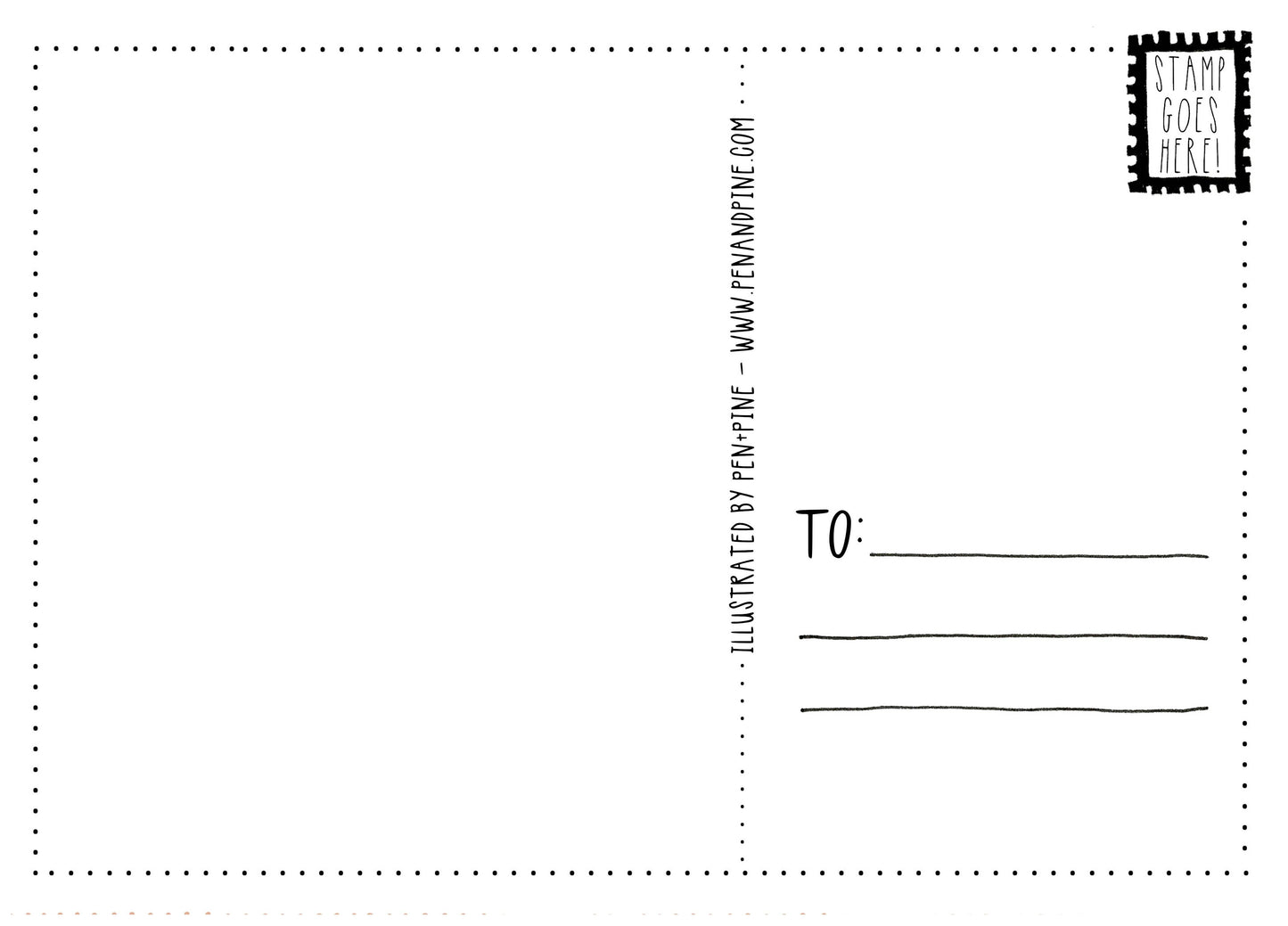 ASAP (As Slow As Possible) Print - 5x7 Postcard- Pen+Pine