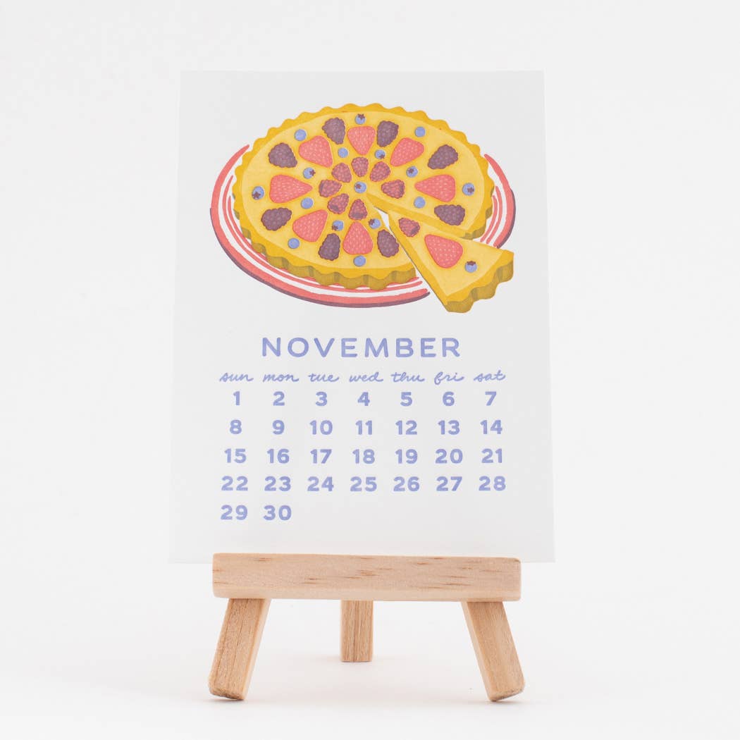 2026 Sweet Treats Letterpress Desk Calendar