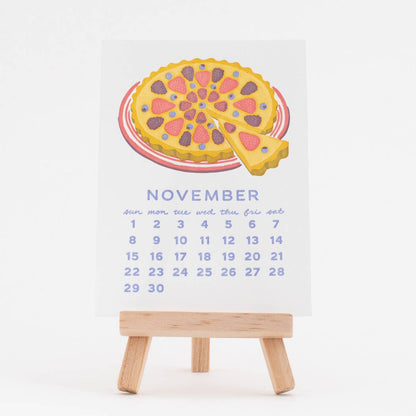 2026 Sweet Treats Letterpress Desk Calendar