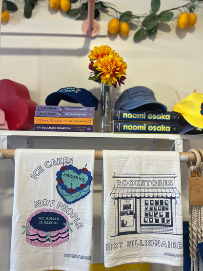 Bookstores Not Billionaires Tea Towel