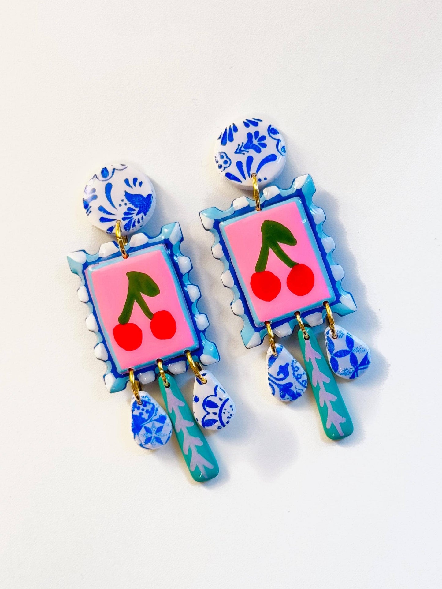 Summer Foodie: Blue Earrings