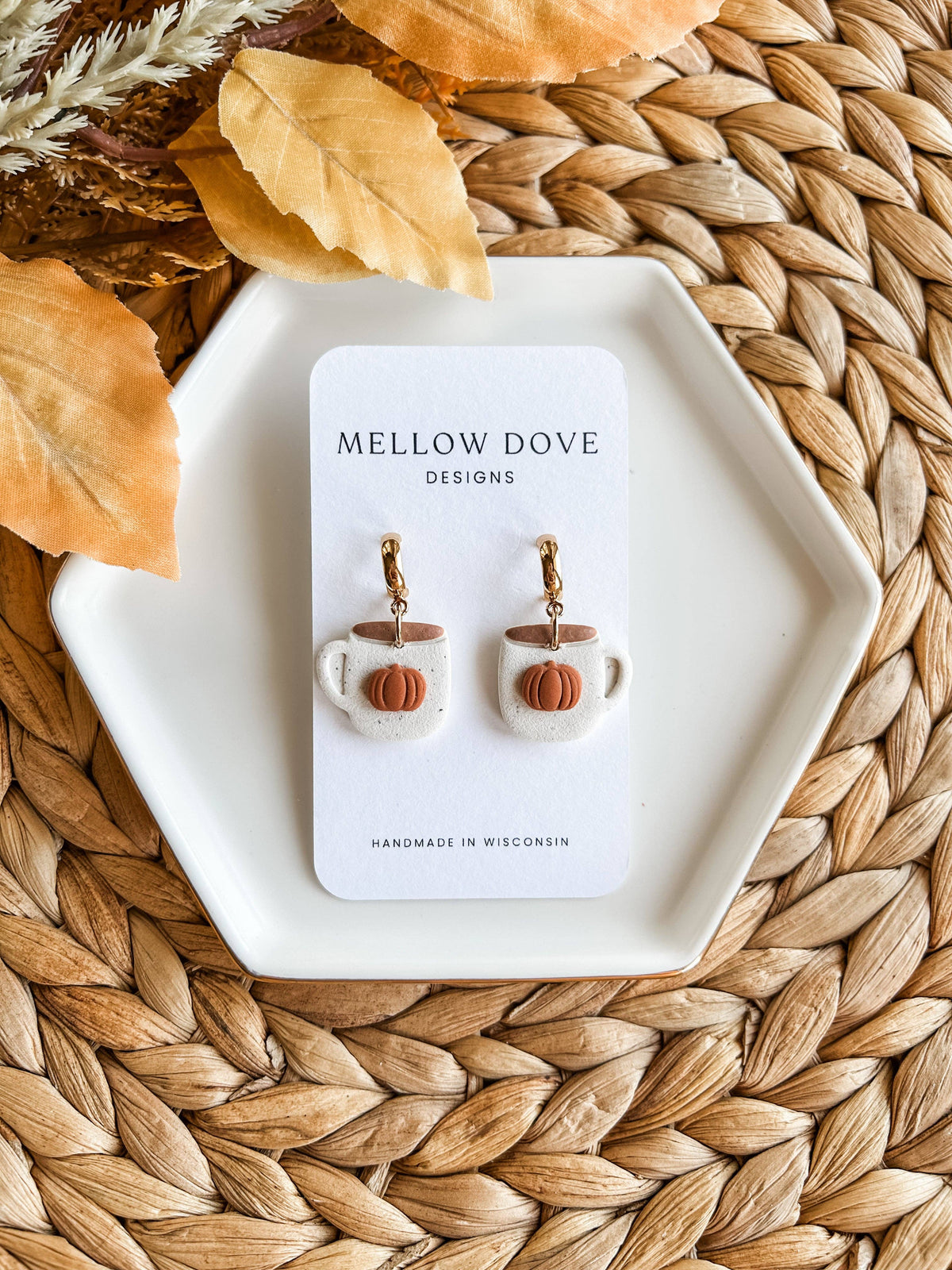 Pumpkin Coffee Mug Hoops- Mellow Dove Designs
