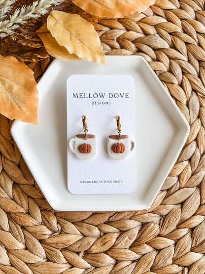 Pumpkin Coffee Mug Hoops- Mellow Dove Designs