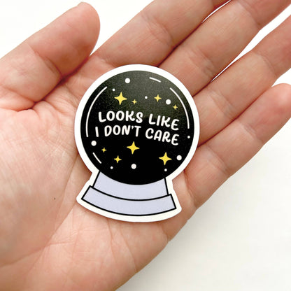 Happyish Brand - Looks Like I Don't Care Sticker Magic Ball - Witchy Stickers