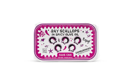 Bay Scallops in Spicy Olive Oil- Miss Can by Tin2Table