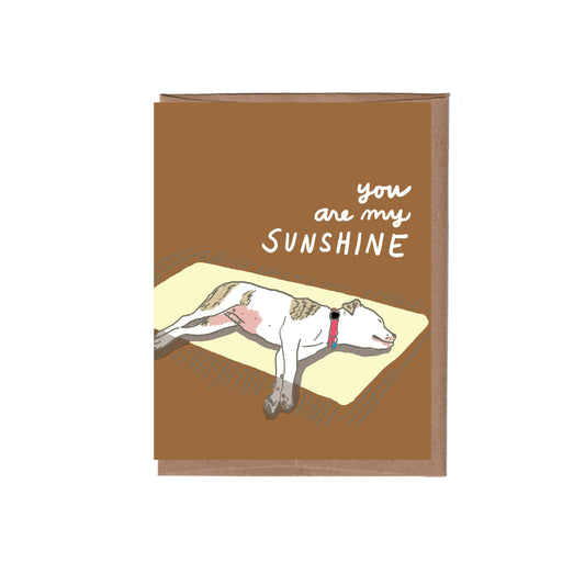 Sunshine Dog Greeting Card