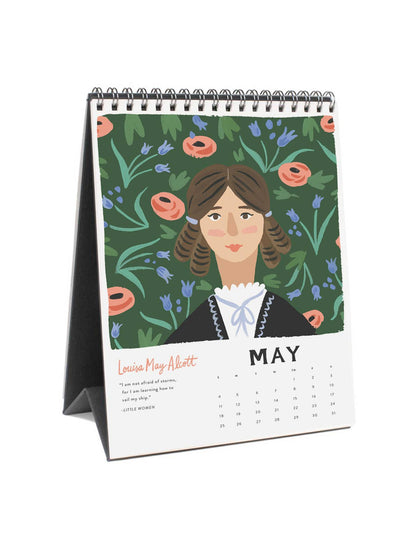 Idlewild Co. - Ladies of Literature 2025 Desk Calendar
