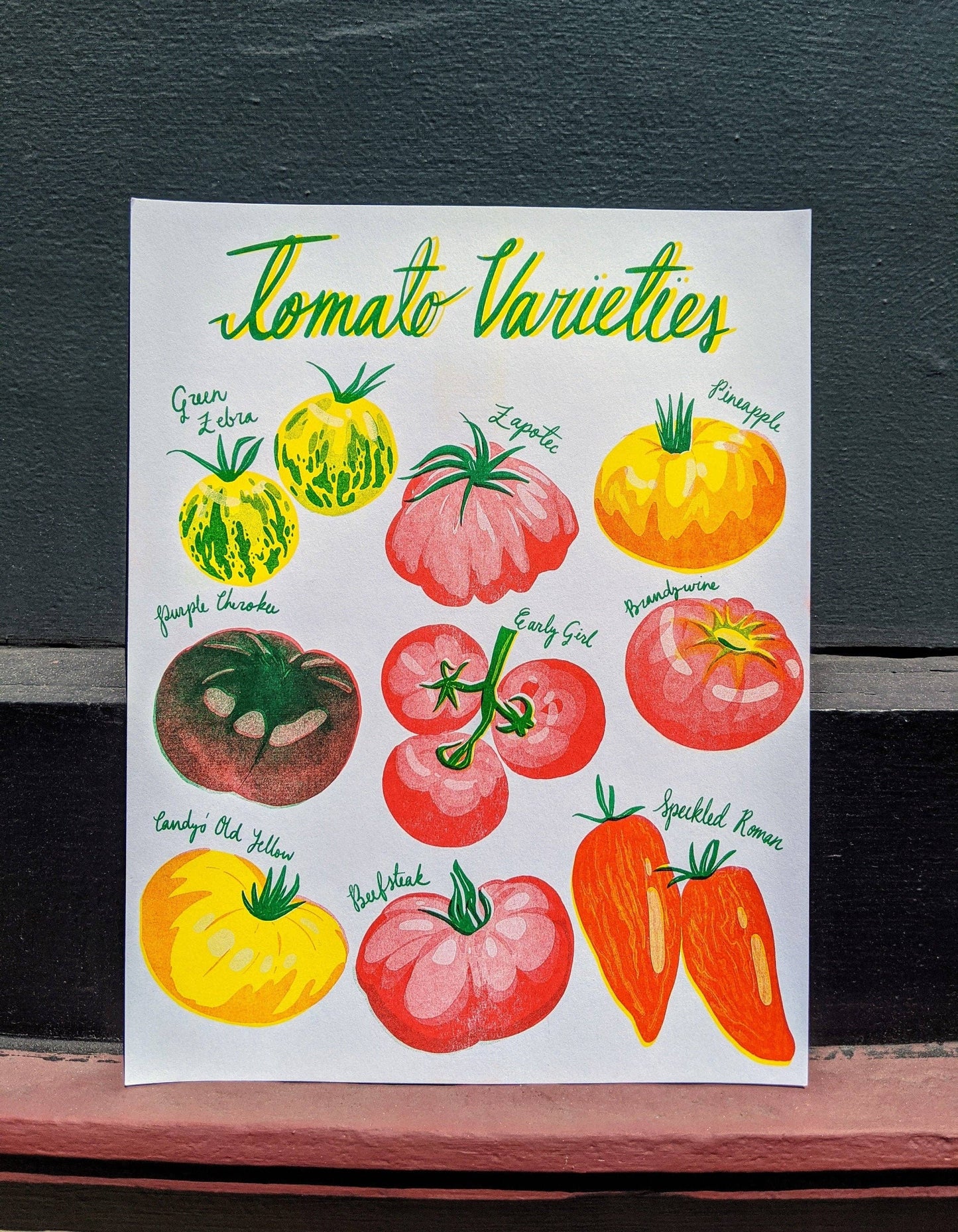 Risograph Tomato Print -Christina Hu