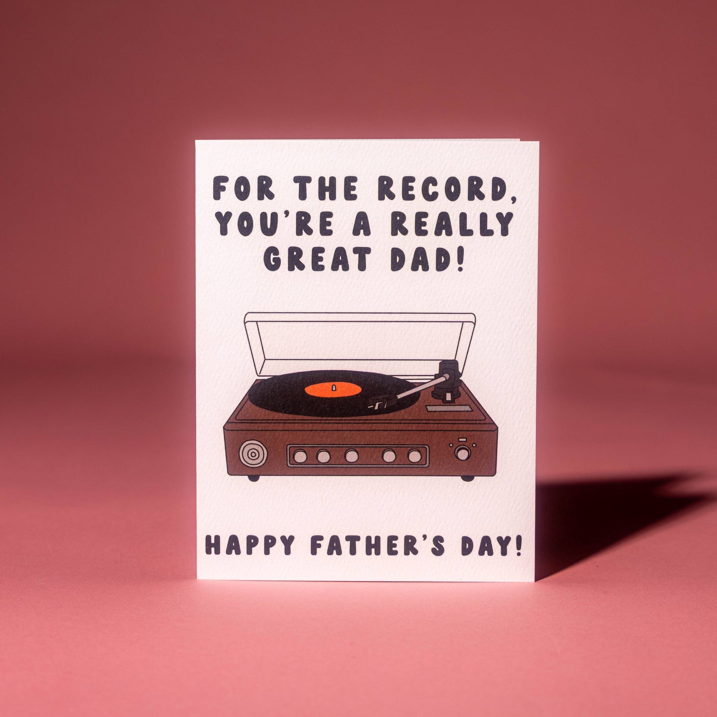 For The Record Father's Day Card