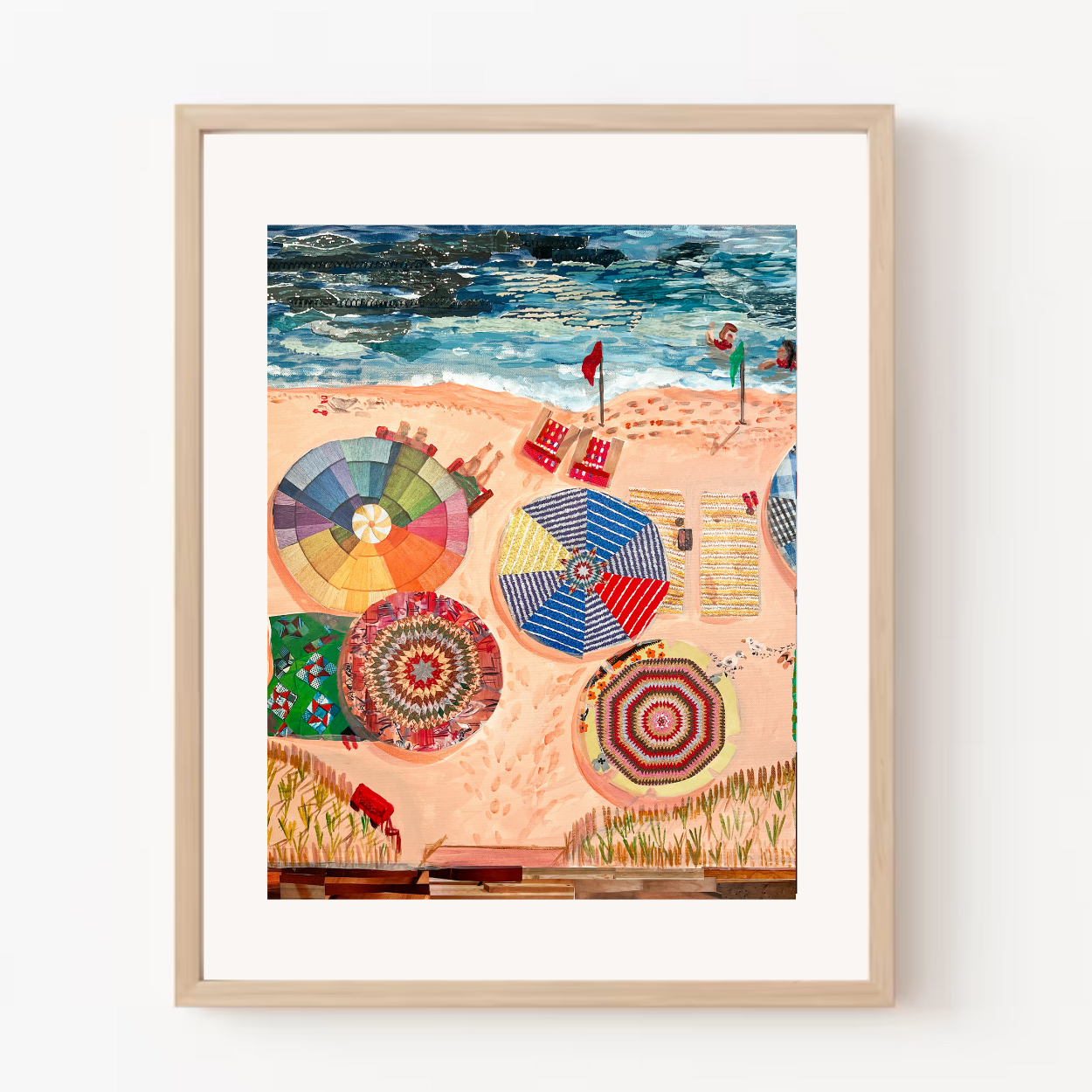 Beach Umbrellas Art Print