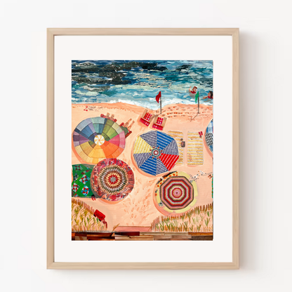 Beach Umbrellas Art Print
