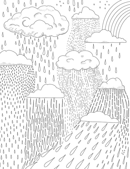 Coloring Through the Year Coloring Book- Pen+Pine