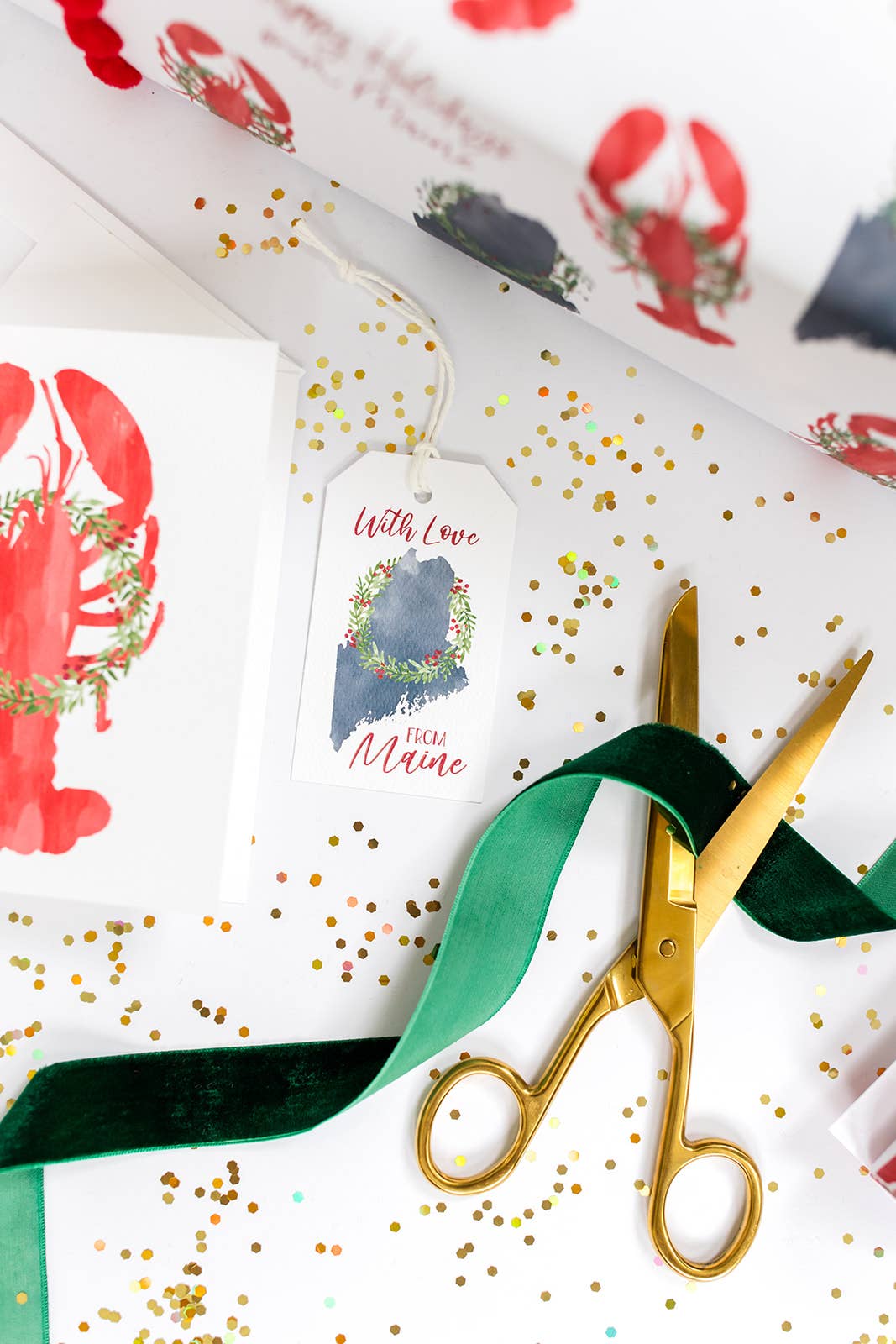 Holiday Lobster Greeting Card
