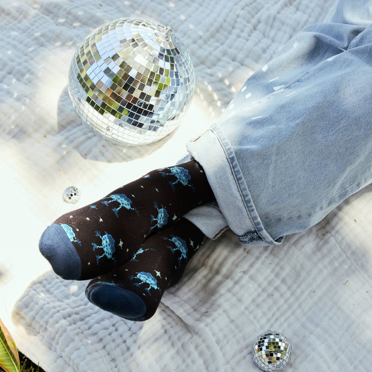 Disco Balls Pride Socks: Size Medium- Socks that Save LGBTQ Lives