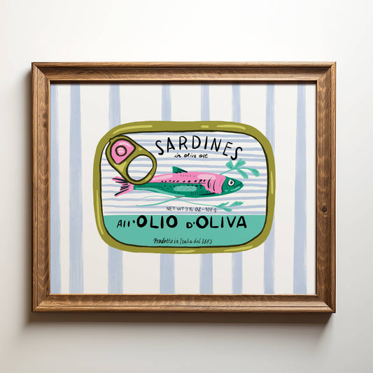 Sardine Can with Stripes - 8" x 10" Giclée Art Print