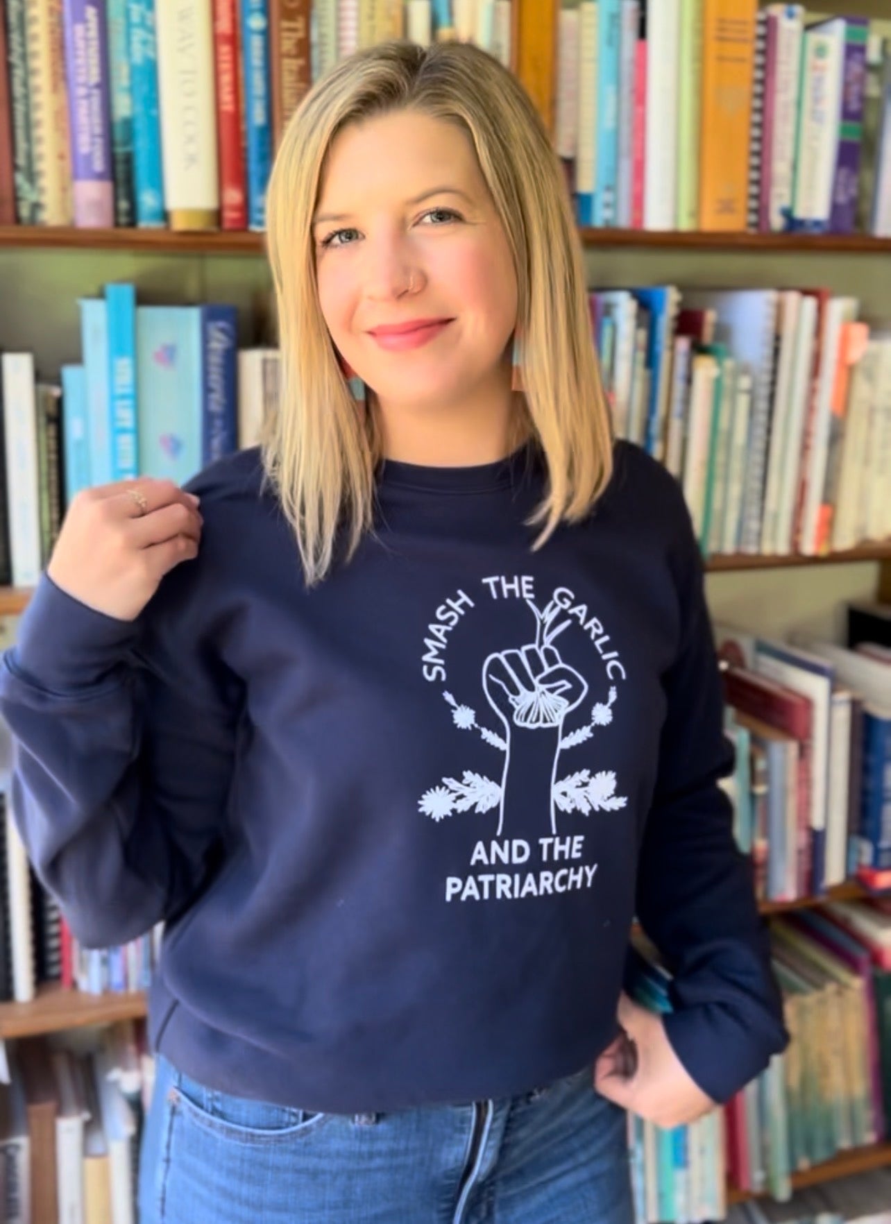 Smash the Garlic and the Patriarchy™ Artwork Sweatshirt