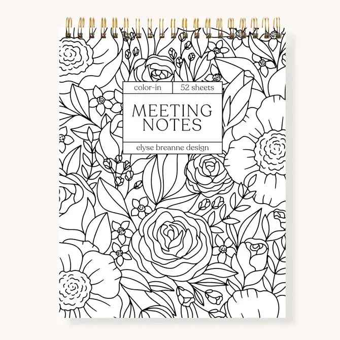 Color-In Meeting Notes- Elyse Breanne Design