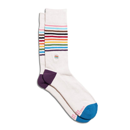 Pride Flag Socks Size Medium- Socks that Save LGBTQ Lives