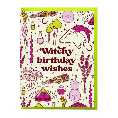 Witchy Birthday Card - Boss Dotty Paper Co