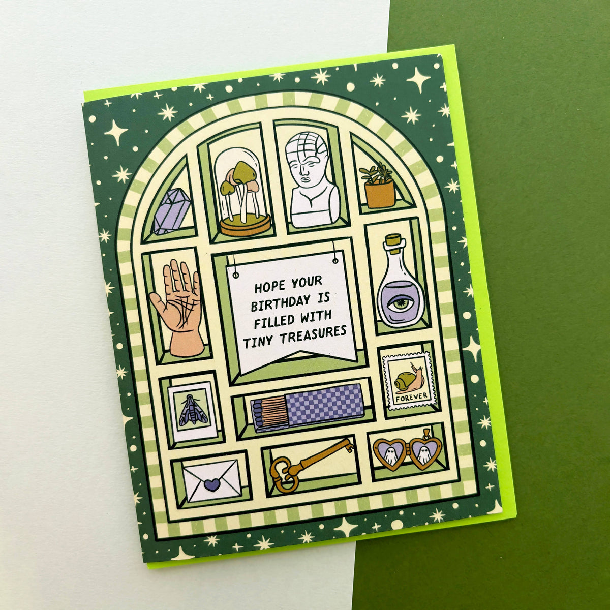 Cabinet of Curiosities Birthday Card- Boss Dotty Paper Co.