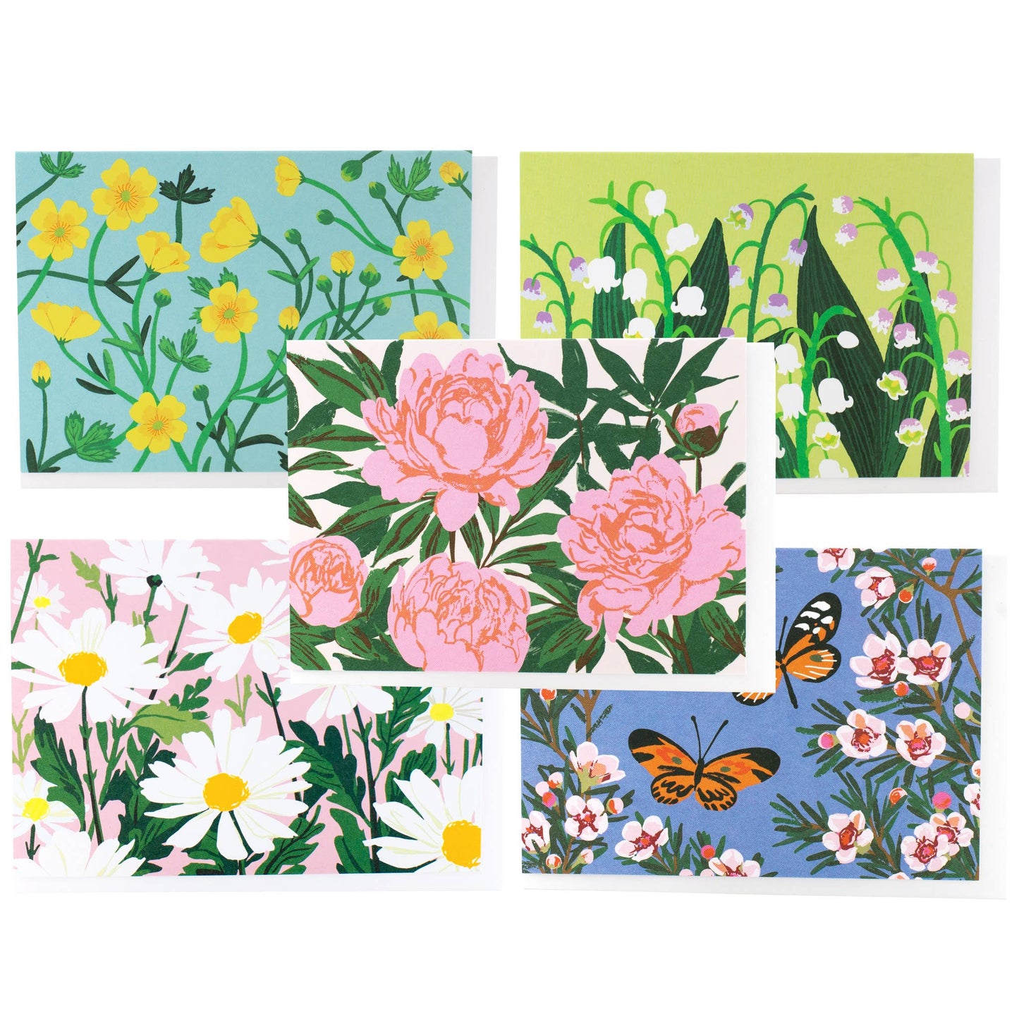 Assorted Springtime Florals Note Card Set