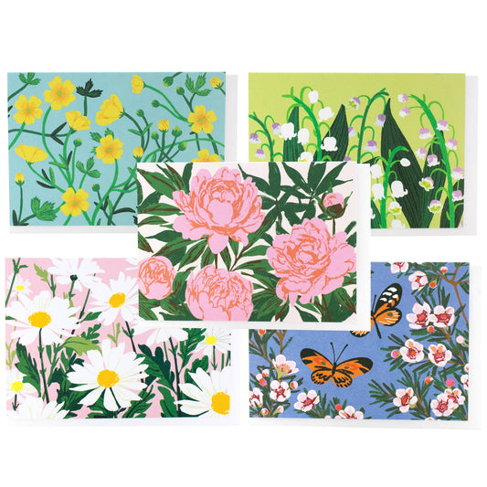 Assorted Springtime Florals Note Card Set
