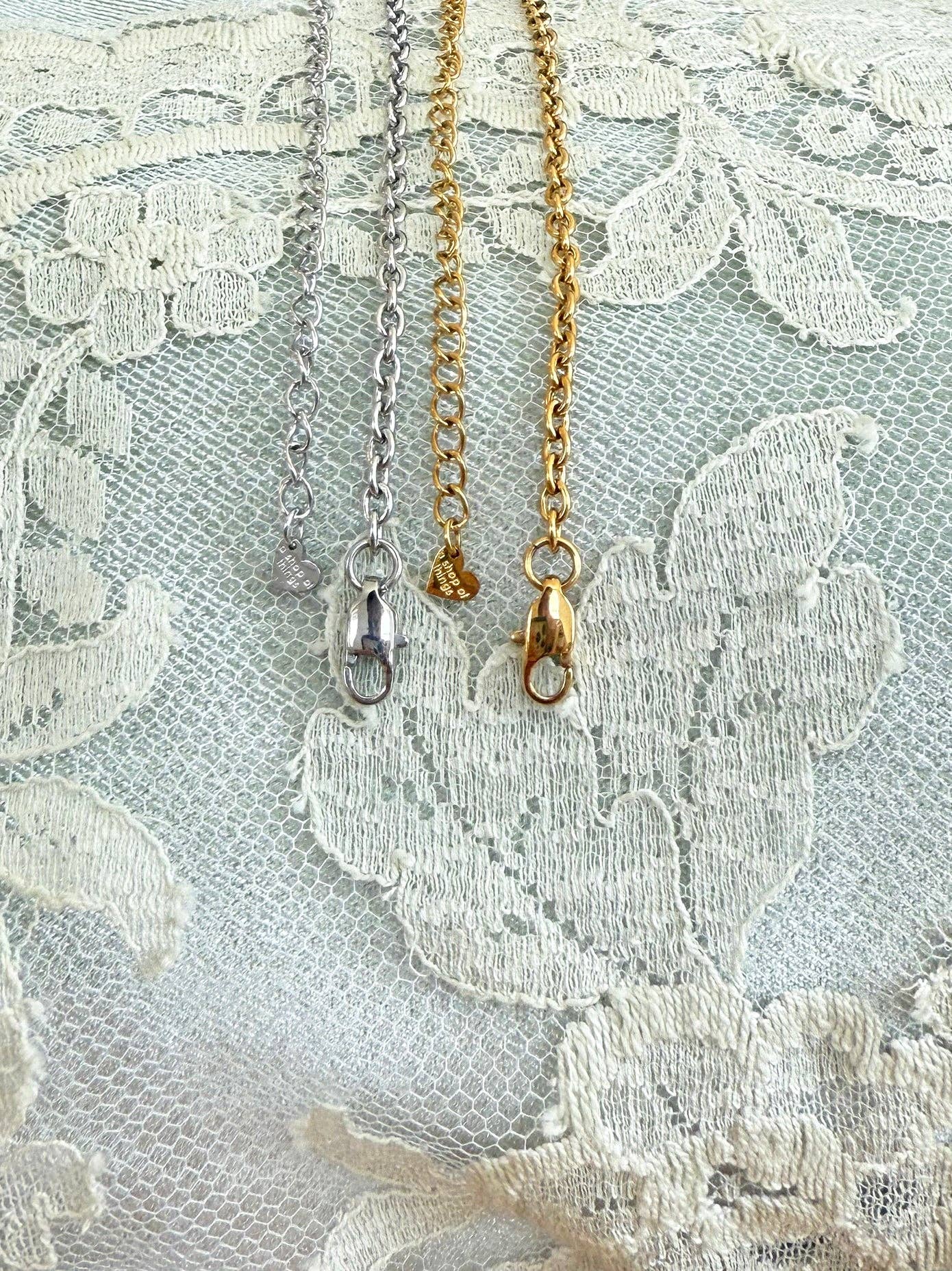 Martini Charm Necklace- Gold