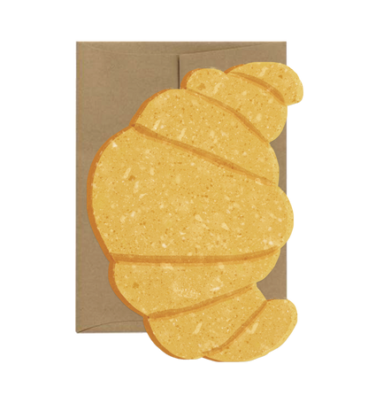 Croissant Card - Die Cut