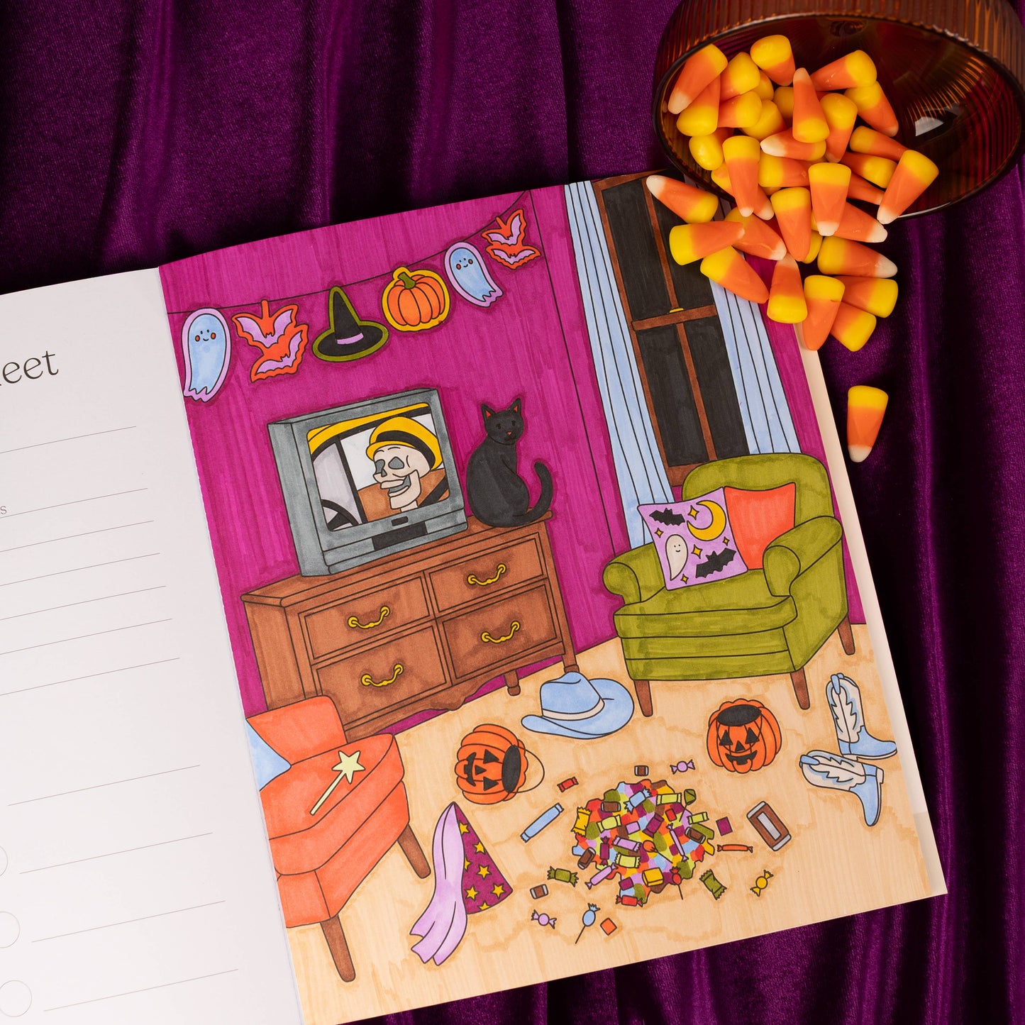 Sweet & Spooky Coloring Book- Elyse Breanne Design