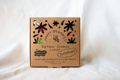 Cherry Tomato Beeswax Birthday Candles