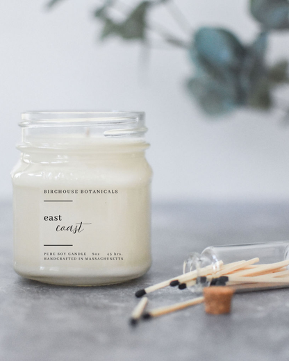 East Coast 8 oz. Soy Candle -Birchouse Botanicals -