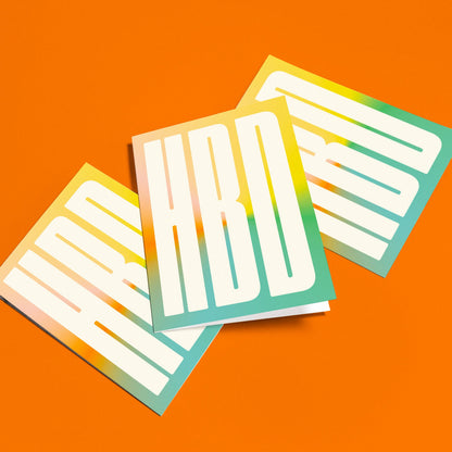 HBD Gradient Prism – Birthday Card