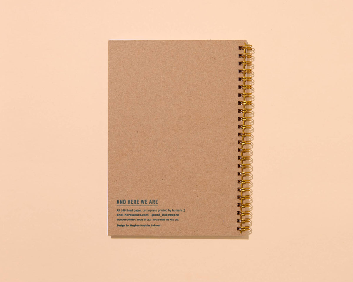 Spiral Notebook (Lined)—Delft Tile